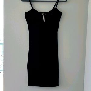 Black velveteen dress